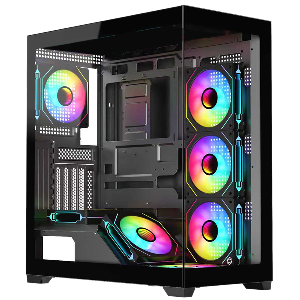 Frisby FC-9565G 650W 80 Plus 7x12cm ARGB Fanlı DOMINATOR Mid Tower Siyah Oyuncu Kasası