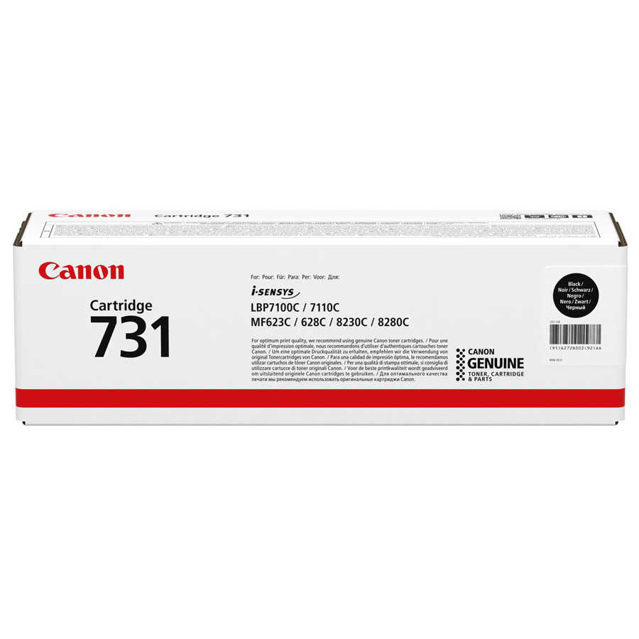 Canon 6272B002 CRG-731BK 1.400 Sayfalık Siyah Orijinal Lazer Toner