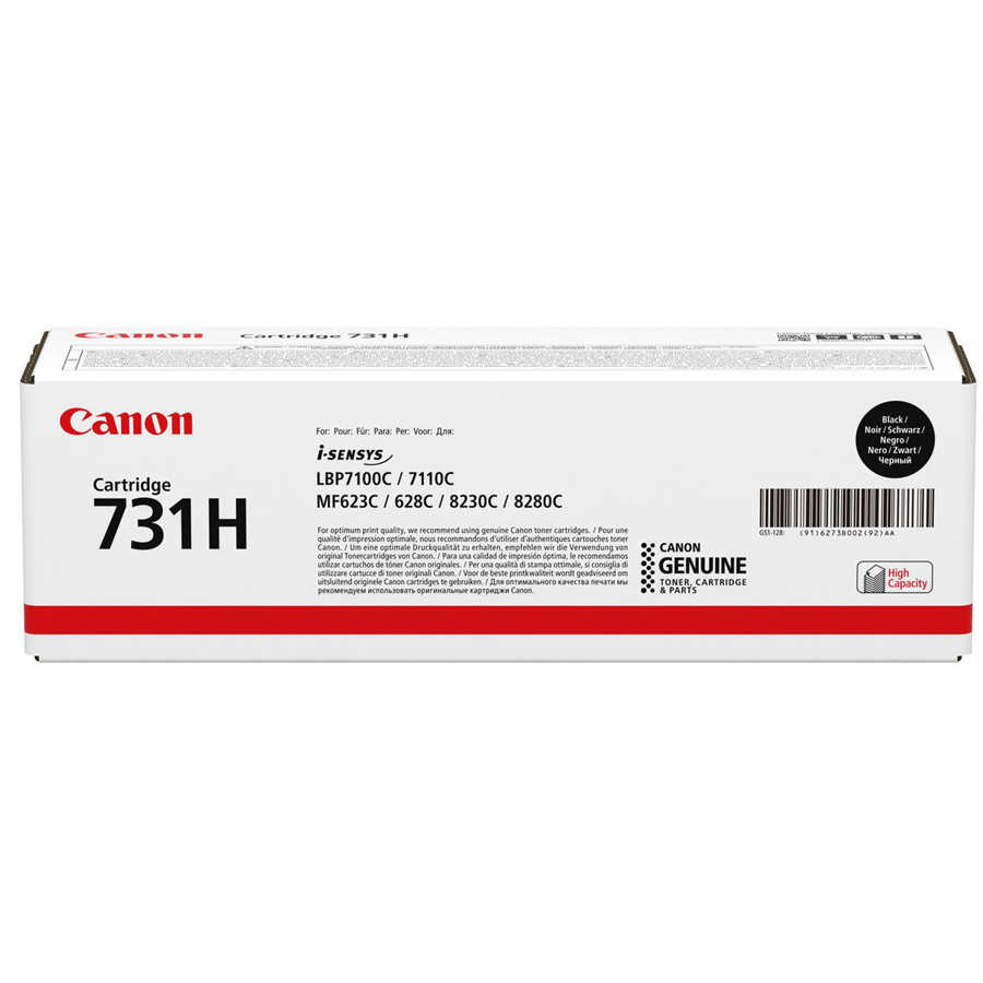 Canon 6273B002 CRG-731HBK 2.400 Sayfalık Yüksek Kapasiteli Siyah Orijinal Lazer Toner