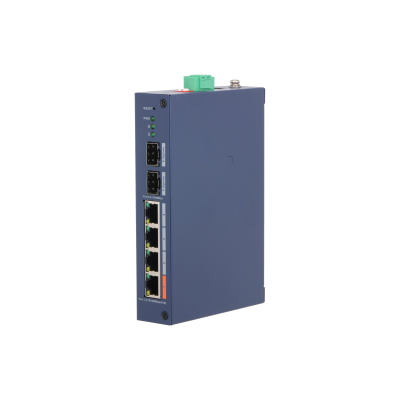 Dahua CHS4206-4ET-60 4 Port 100Mbps PoE 2 Port SFP Clouud Endüstriyel Poe Switch