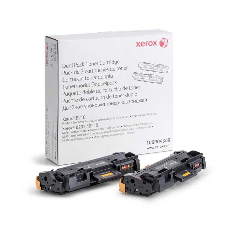 Xerox 106R04349 B210-B205-B2015 3.000 Sayfalık 2 li Paket Siyah Orijinal Laser Toner