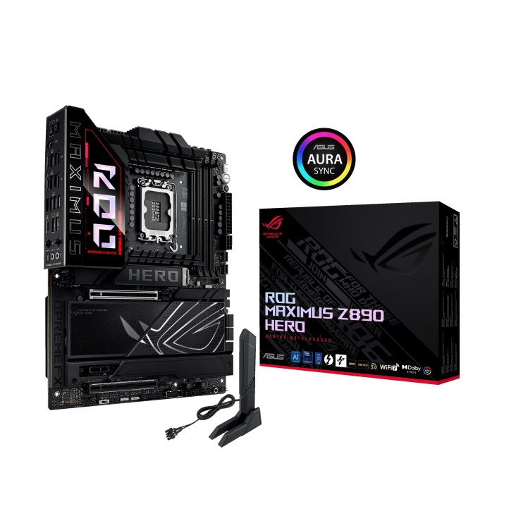 Asus ROG MAXIMUS Z890 HERO Sc-1851 Z890 DDR5 8800MHz 6xM2 WIFI7 2.5-5Gbit LAN ATX INTEL Anakart