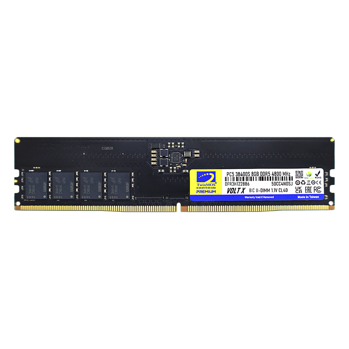 Twinmos TMD58GB4800U40 8 GB DDR5 4800Mhz CL40 Bilgisayar Bellek