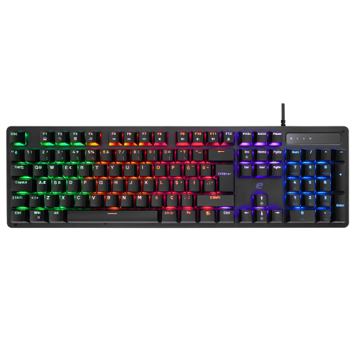 Acer EAK104 USB Q TR 104 Tuşlu RGB Backlight Red eMekanik Siyah Kablolu Oyuncu Klavyesi