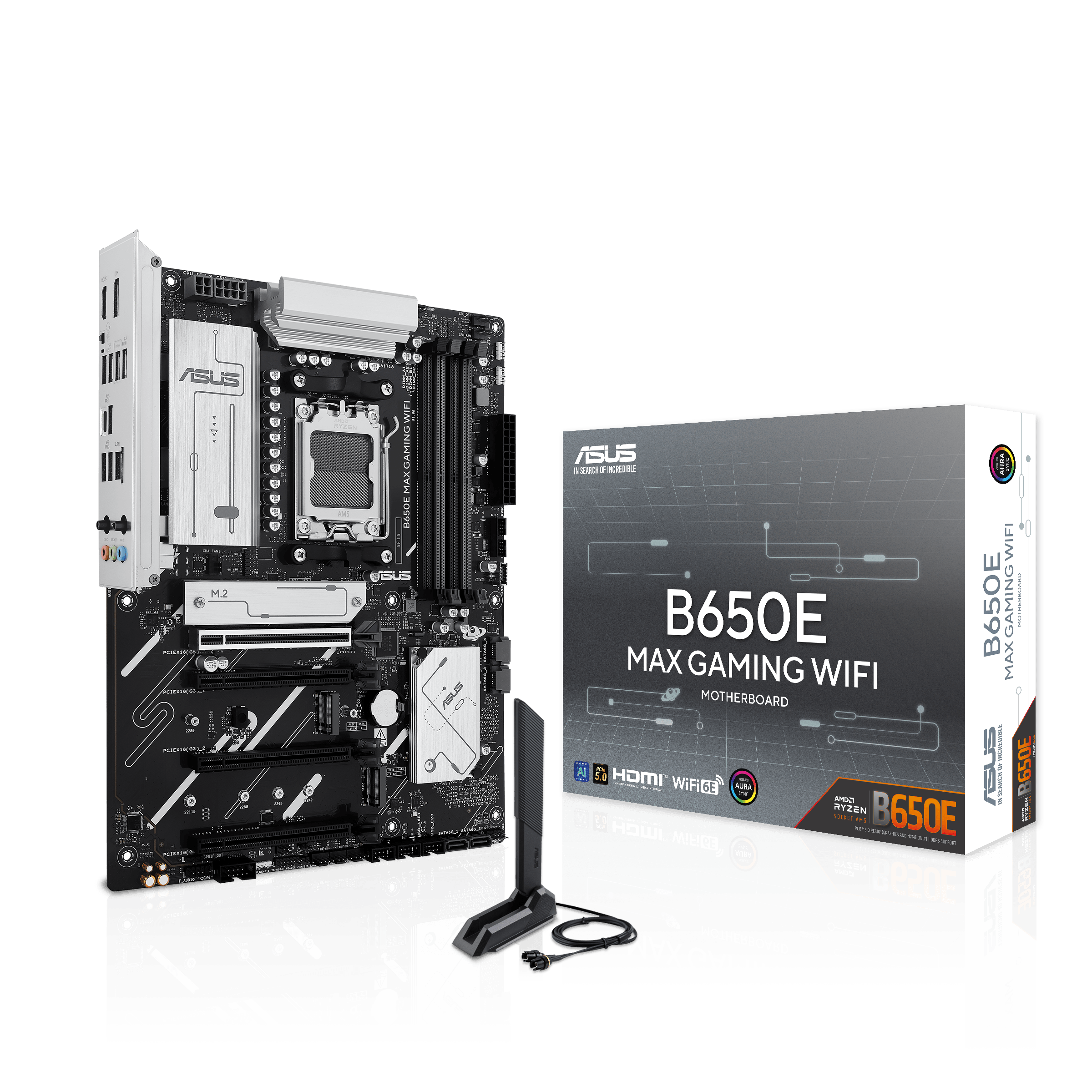 Asus B650E MAX GAMING WIFI Sc-Am5 B650 DDR5 9000Mhz 3xM2 Wifi 6E 2.5Gbit eATX AMD Anakart