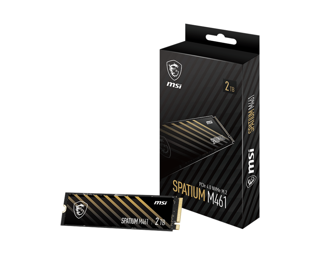 Msi SPATIUM M461 PCIE 4.0 NVME M.2 2 TB 5000-4200 PCIE M.2 GEn4 22x80 SSD Harddisk