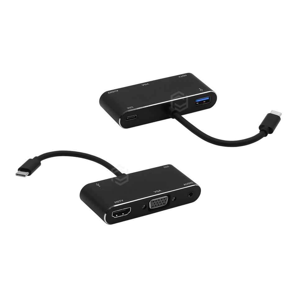 Frisby FA-7664TC USB TypeC to VGA HDMI Audio USB 3.0 PD USB Ekran Kartı Adaptörü