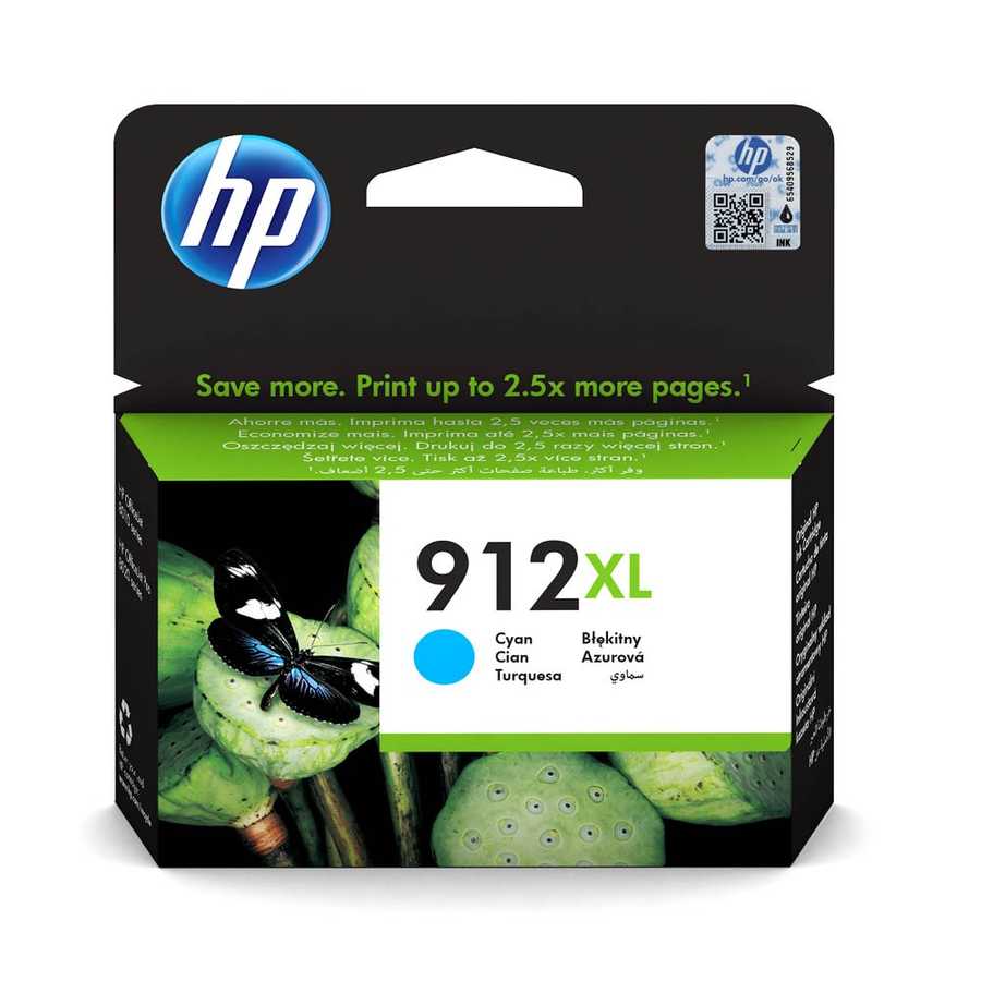 Hp 3YL81AE 912XL 825 Sayfalık Yüksek Kapasiteli Mavi Orijinal Inkjet Kartuş