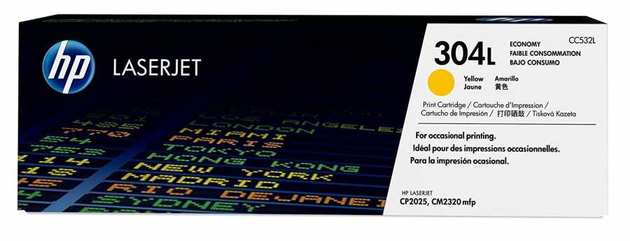 Hp CC532L 304L 1.400 Sayfalık Ekonomik Sarı Orjinal Laser Toner