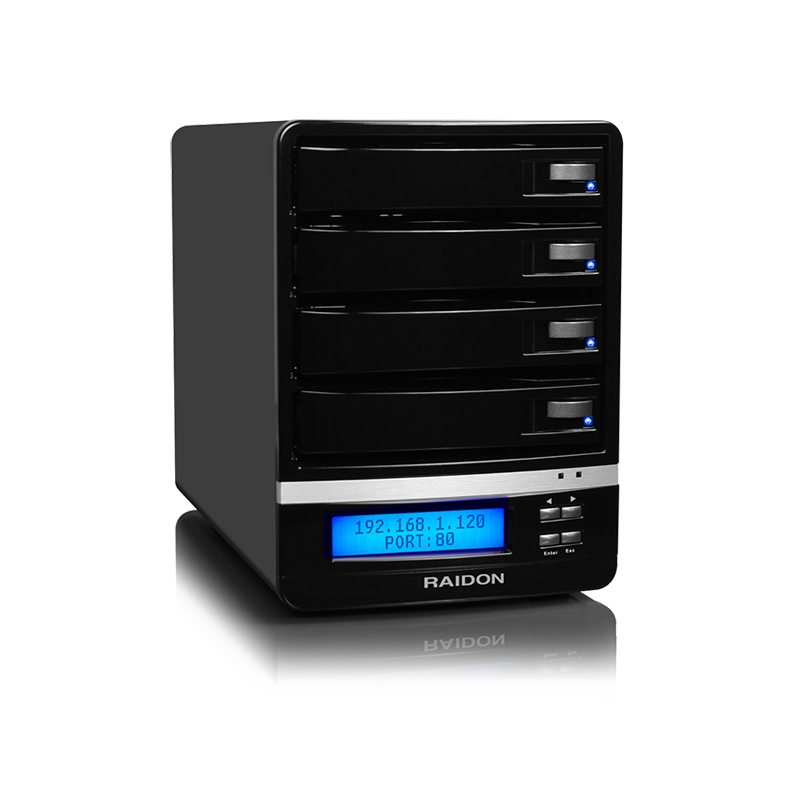Raidon SL5640-LB2 ShareTANK 4x3.5 inch HDD 1xLAN MAC Uyumlu Ağ Depolama NAS
