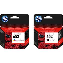 Hp F6V25AE F6V24AE 652 Siyah ve  3 Renkli Set Orijinal Inkjet Kartuş