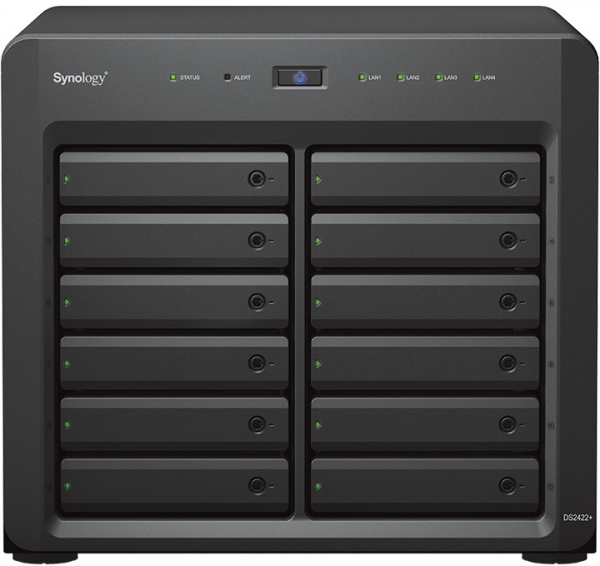 Synology DS2422 PLUS AMD Ryzen V1500B 4GB DDR4 12x3.5 inch HDD 4xLAN Ağ Depola NAS