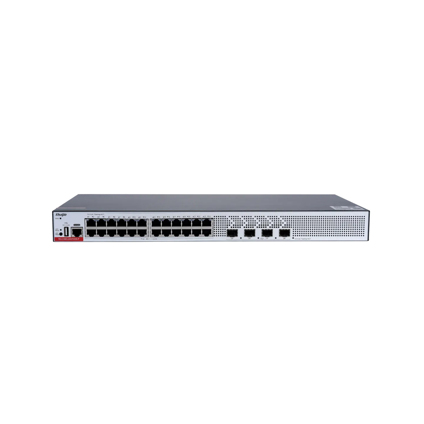 Ruijie RG-CS83-24GT4XS-P 24 Port Gigabit PoE 4 Port SFP 370W  Yönetrilebilir PoE Switch