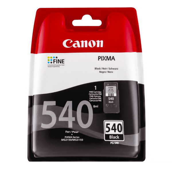 Canon 5225B005 PG-540BK 8 ML 180 Sayfalık Siyah Orijinal Inkjet Kartuş