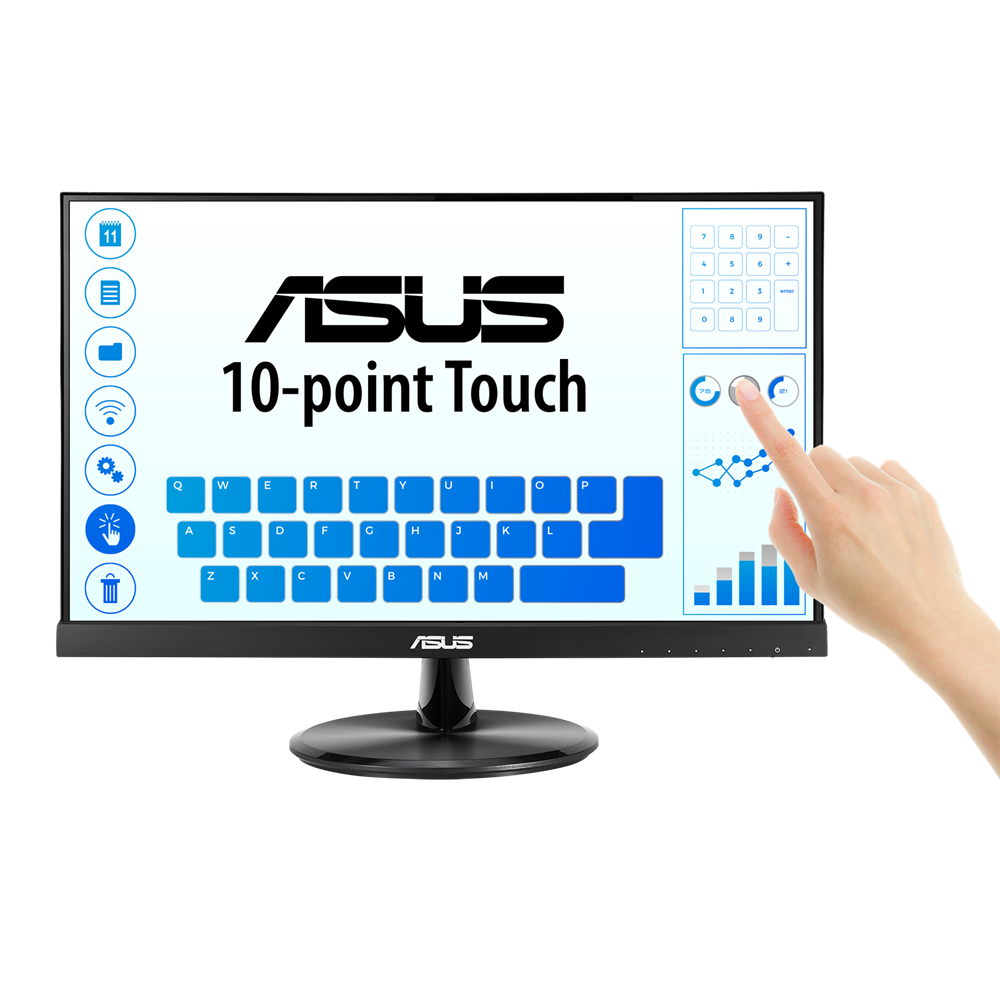 Asus VT229H 21.5 inch 1920x1080 5ms 75hz Multimedia VGA HDMI Dokunmatik Monitör