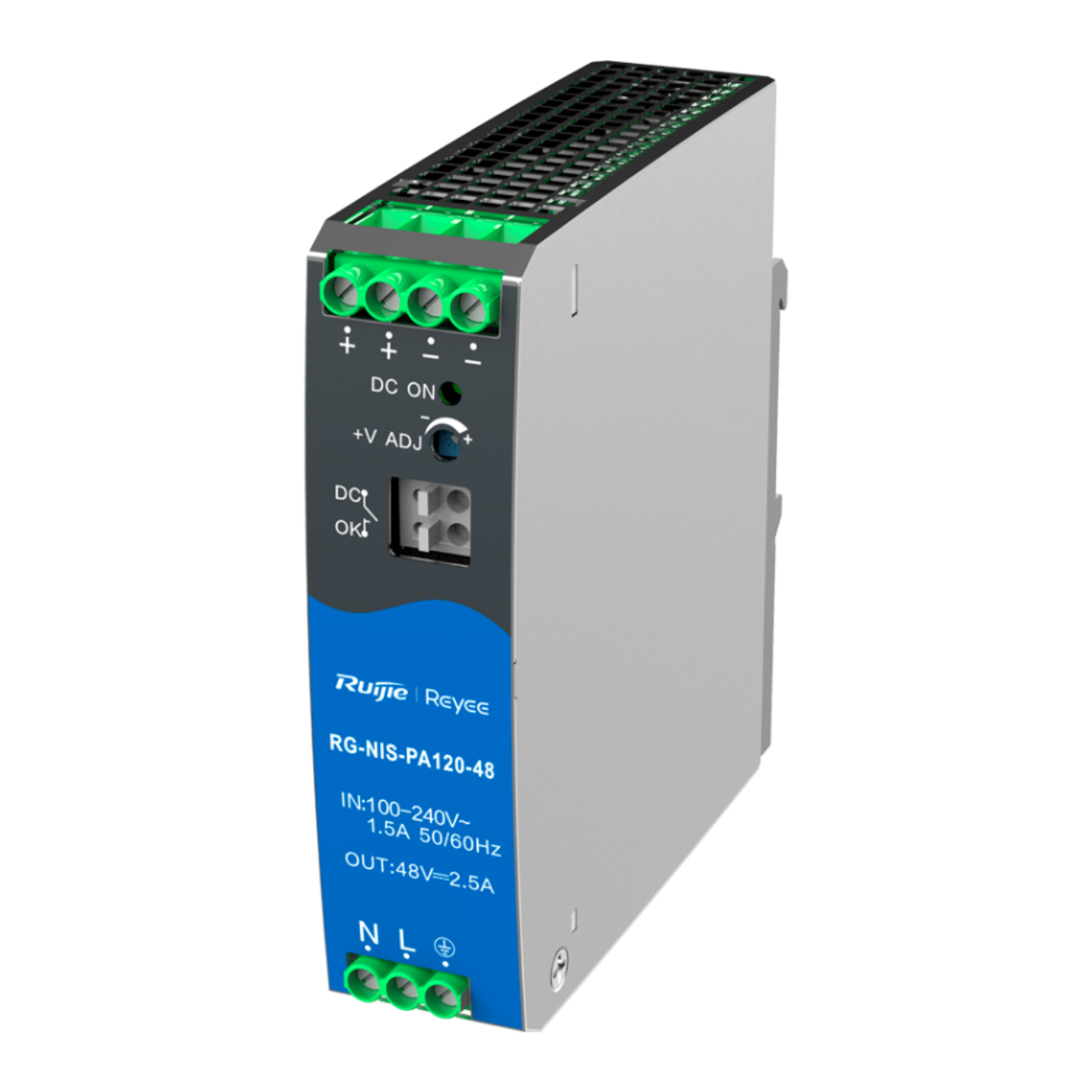 Ruijie RG-NIS-PA120-48 48V 120 Watt  Endüstriyel Switch Güç kaynağı