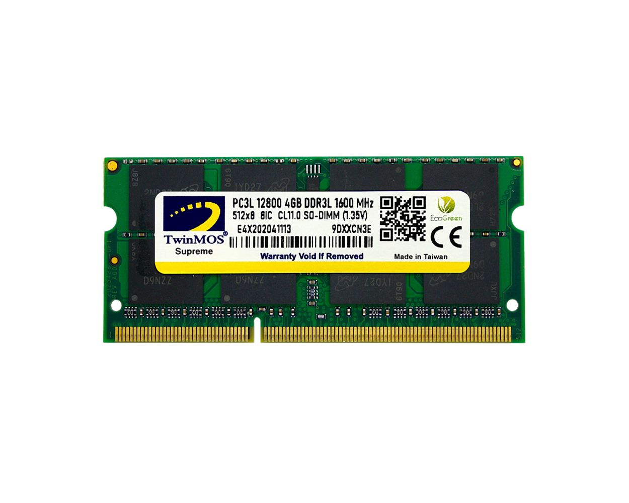 Twinmos MDD3L4GB1600N 4 GB DDR3 1600MHz CL11 Notebook Bellek