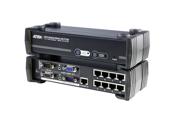 Aten VS1508T 150 - 450 Mt 8 Port CAT to VGA Audio RS232 VGA Çoklayıcı Splitter