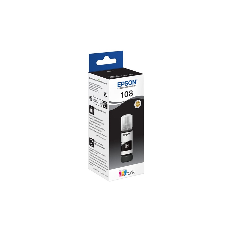 Epson C13T09C14A 108 70ml 3.600 Sayfalık Siyah Orijinal Mürekkep