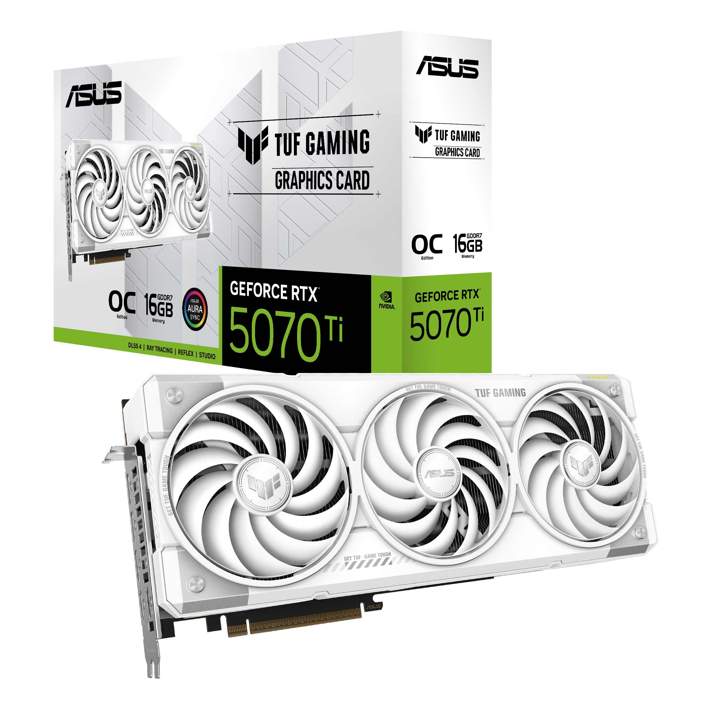 Asus TUF-RTX5070TI-O16G-WHITE-GAMING 16 GB GDDR7 Geforce RTX 5070 Ti OC 256Bit NVIDIA Ekran Kartı