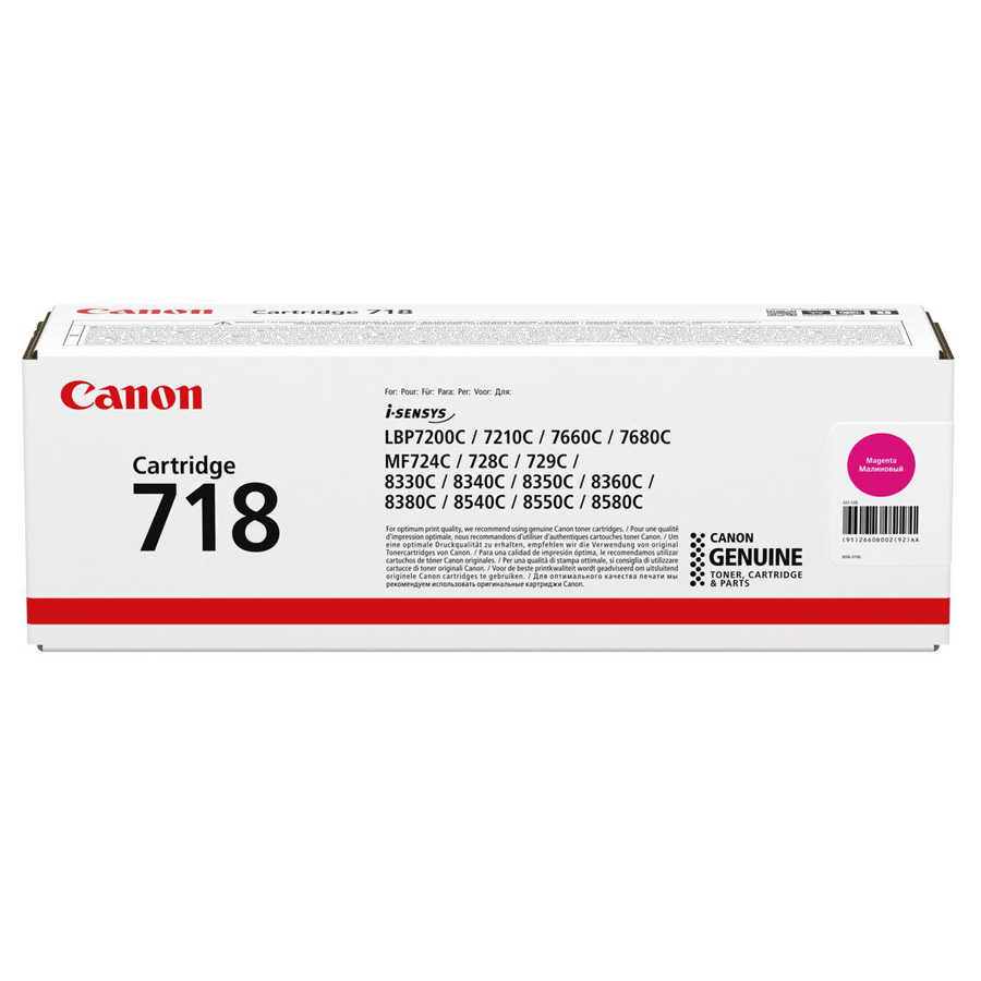 Canon 2660B002 CRG-718M 2.900 Sayfalık Kırmızı Orijinal Lazer Toner