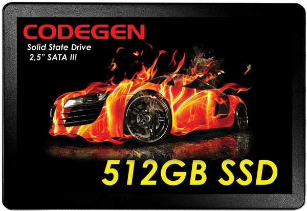 Codegen CDG-512GB-SSD25 512 GB 560-500Mb/s SATA3 2.5 inch SSD Harddisk