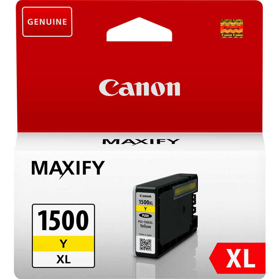 Canon 9195B001 PGI-1500XL Y 780 Sayfalık Yüksek Kapasiteli Sarı Orijinal Inkjet Kartuş