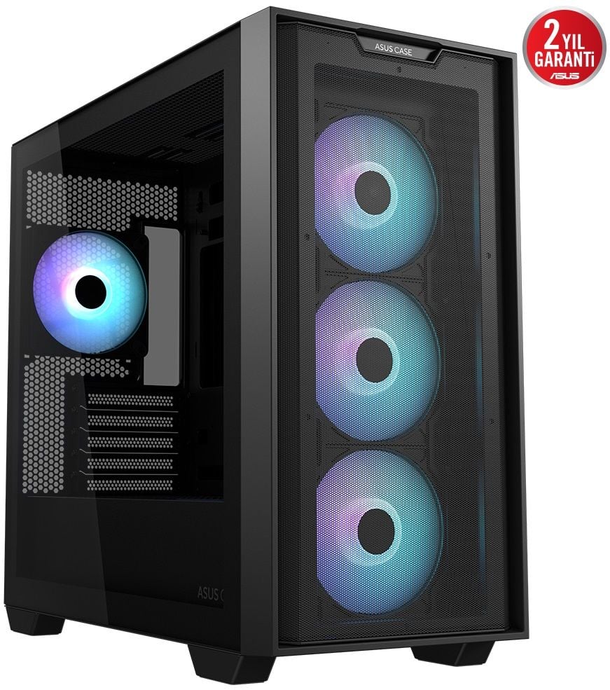 Asus A21 PLUS PSU YOK 4x12cm ARGB Fanlı microATX Oyuncu Kasası