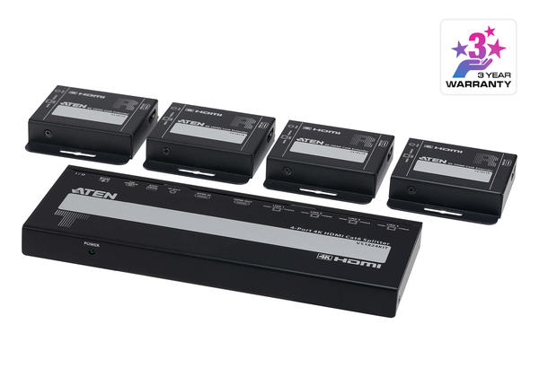 Aten VS1824KIT 40 Mt 1 Port Girişi 4 Port Çıkış DISPLAY PORT to RJ45 4K Çoklayıcı