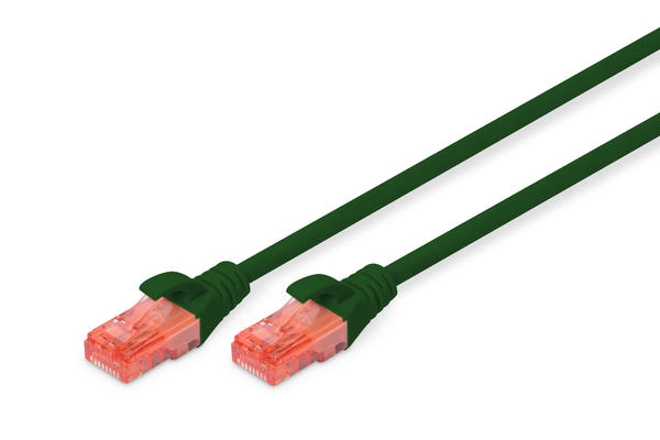 Digitus DK-1617-100/G 10 Mt U-UTP CAT6 AWG 26/7 Cu LSZH Yeşil Patch Cord Kablo