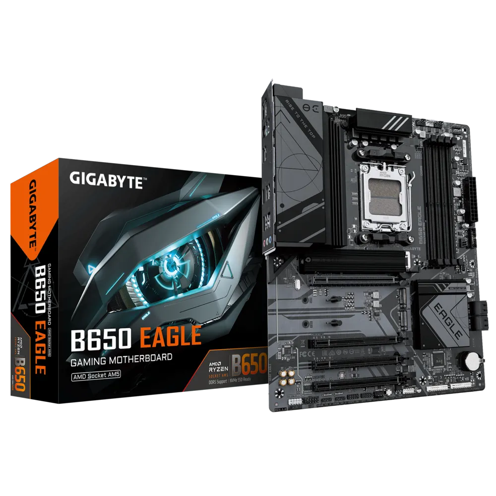 Gigabyte B650 EAGLE Sc-AM5 DDR5 7600Mhz 3xM.2 1Gbit LAN ATX AMD Anakart