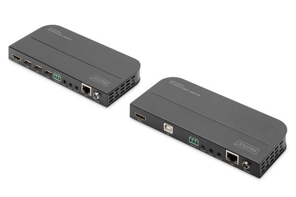 Digitus DS-55129 HDMI to RJ45 100 Mt 3xUSB 4K 30Hz HDMI Extender Mesafe Uzatıcısı