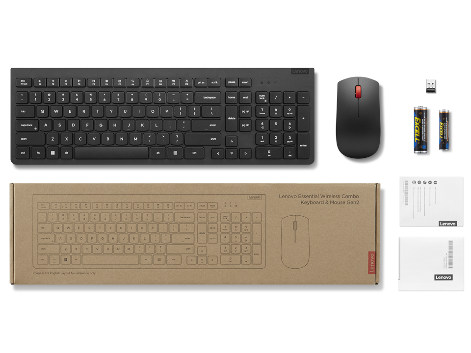 Lenovo 4X31N50744 Q TR Kablosuz Klavye Mouse Set