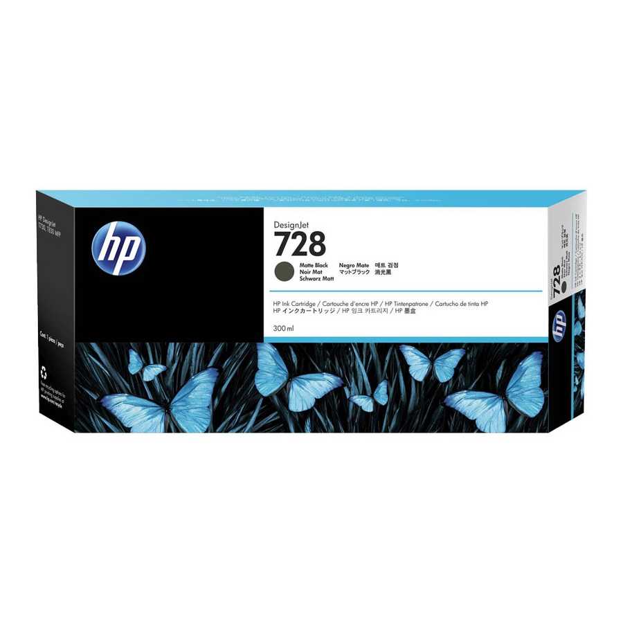 Hp F9J68A 728 130 Ml Geniş Format Mat Siyah Orijinal Inkjet Kartuş