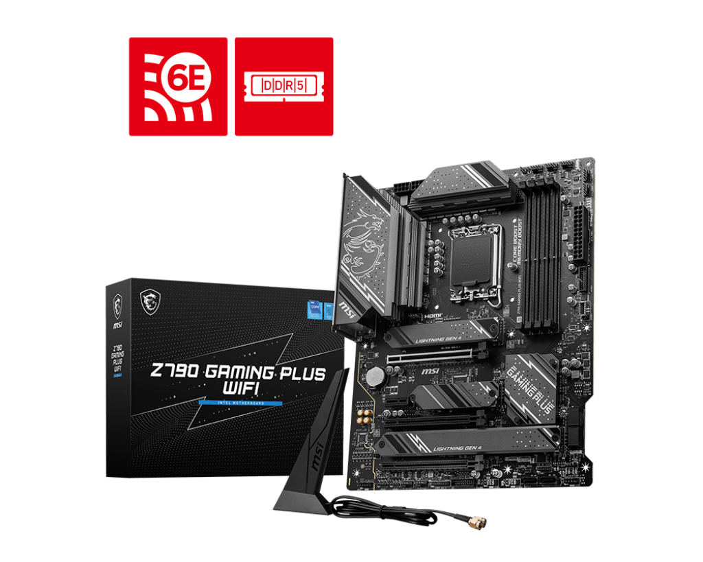 Msi Z790 GAMING PLUS WIFI Sc-1700 Z790 DDR5 7200Mhz PCIE Gen5 M.2 2.5Gbit LAN Wi-Fi 6E ATX INTEL Anakart