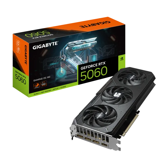 Gigabyte GV-N5060GAMING OC-8GD 8 GB GDDR7 GEForce RTX 5060 Gaming OC 128Bit NVIDIA Ekran Kartı