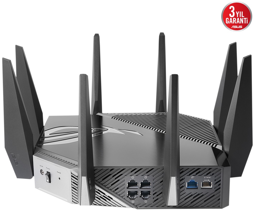 Asus GT-AXE11000 WIFI6 4 Port Gigabit Dual Bant Gaming Aİ Mesh 8 ...