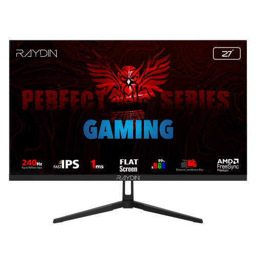Raydin EC27DFI 27 inch 1920x1080  1ms 240Hz HDMI DP FreeSync IPS Oyuncu Monitörü