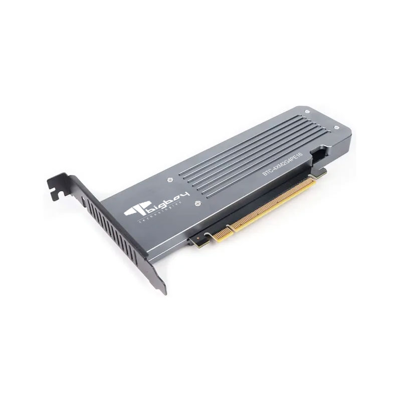 Bigboy BTC-PE4MX16G4 PCIe 4.0 x4 M.2 x16 Soğutuculu 4xNVMe Çevirici Ünite