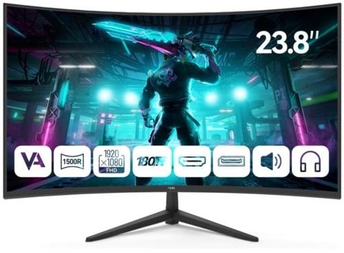 Npc MD240K-V181 23.6 inch 1920x1080 1ms 170HZ HDMI DP Curved Oyuncu Monitörü