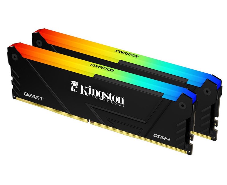Kingston KF432C16BB2AK2/16TR 16 GB (2x8) DDR4 3200Mhz CL16 Beast RGB Bilgisayar Bellek