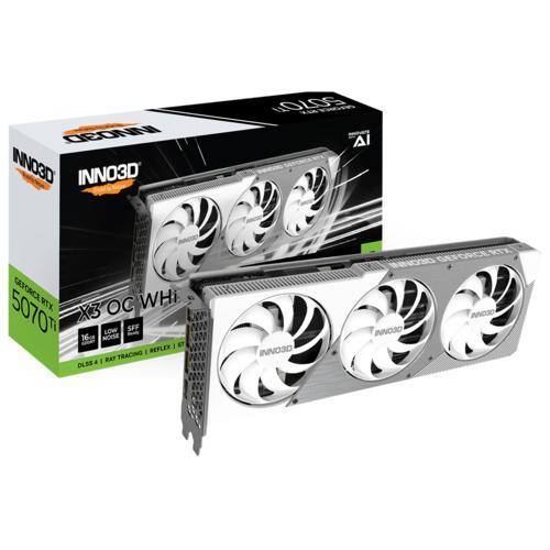 Inno3D N507T3-16D7X-176068W 16 GB GDDR7 GeForce RTX 5070 Ti X3 OC White 256Bit NVIDIA Ekran Kartı