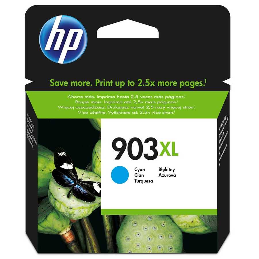 Hp T6M03AE 903XL 825 Sayfalık Yüksek Kapasiteli Mavi Orijinal Injekt Kartuş