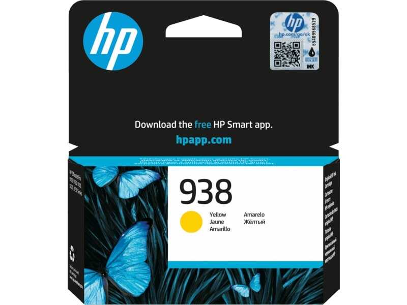 Hp 4S6X7PE 938 Sarı Orijinal Inkjet Kartuş