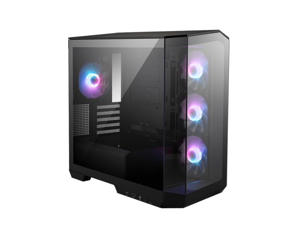 Msi MAG PANO M100R PZ PSU YOK M100R 3x12cm ARGB Fanlı mATX Panaromik Oyuncu Kasası