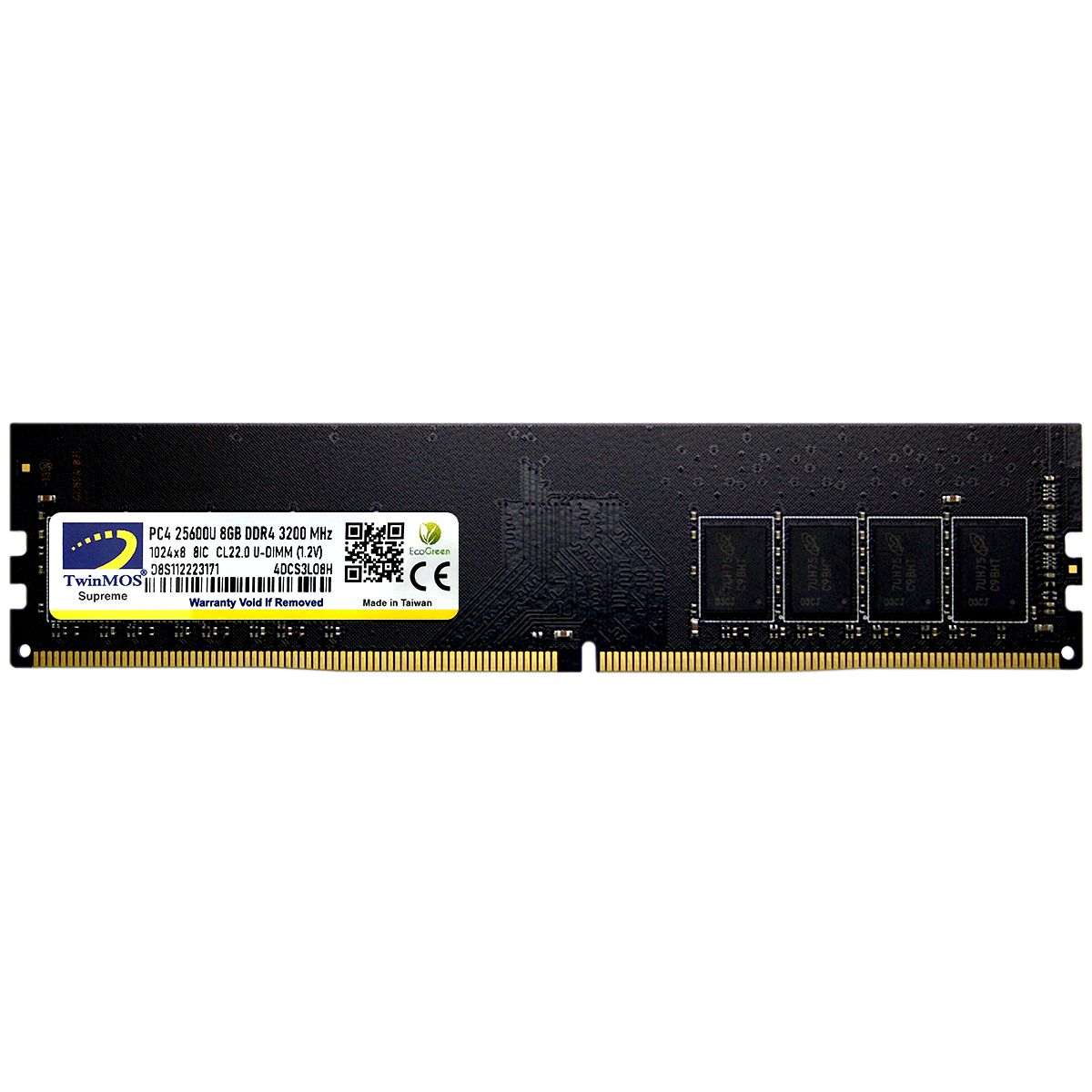 Twinmos MDD48GB3200D 8 GB DDR4 3200Mhz CL22 Bilgisayar Bellek