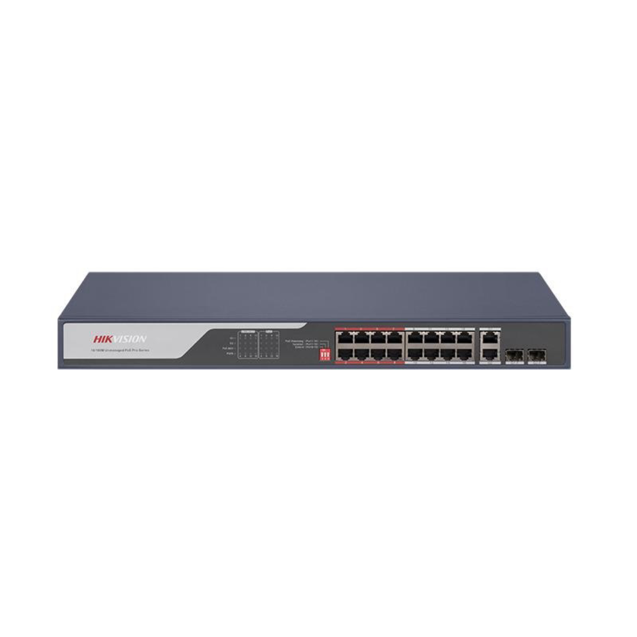 Hikvision DS-3E0318P-E-C 16 Port 100Mbps 2 Port Uplink 2 Port SFP 225W PoE Switch