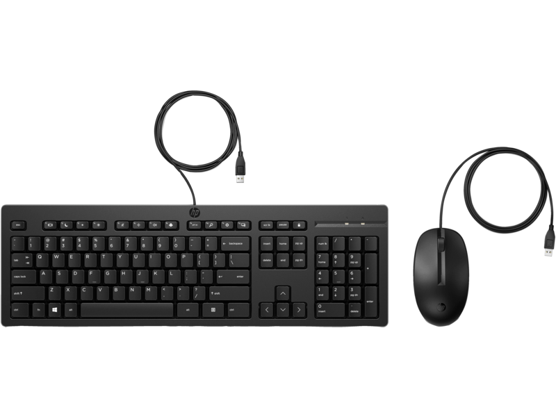 Hp 286J4AA 225 USB Q TR 1000Dpi 3 Tuşlu Siyah Kablolu Klavye Mouse Set