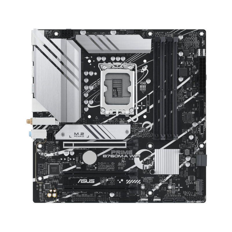 Asus PRIME B760M-A Sc-1700 B760 DDR5 5333Mhz 2xM2 2.5Gbit Lan mATX INTEL Anakart