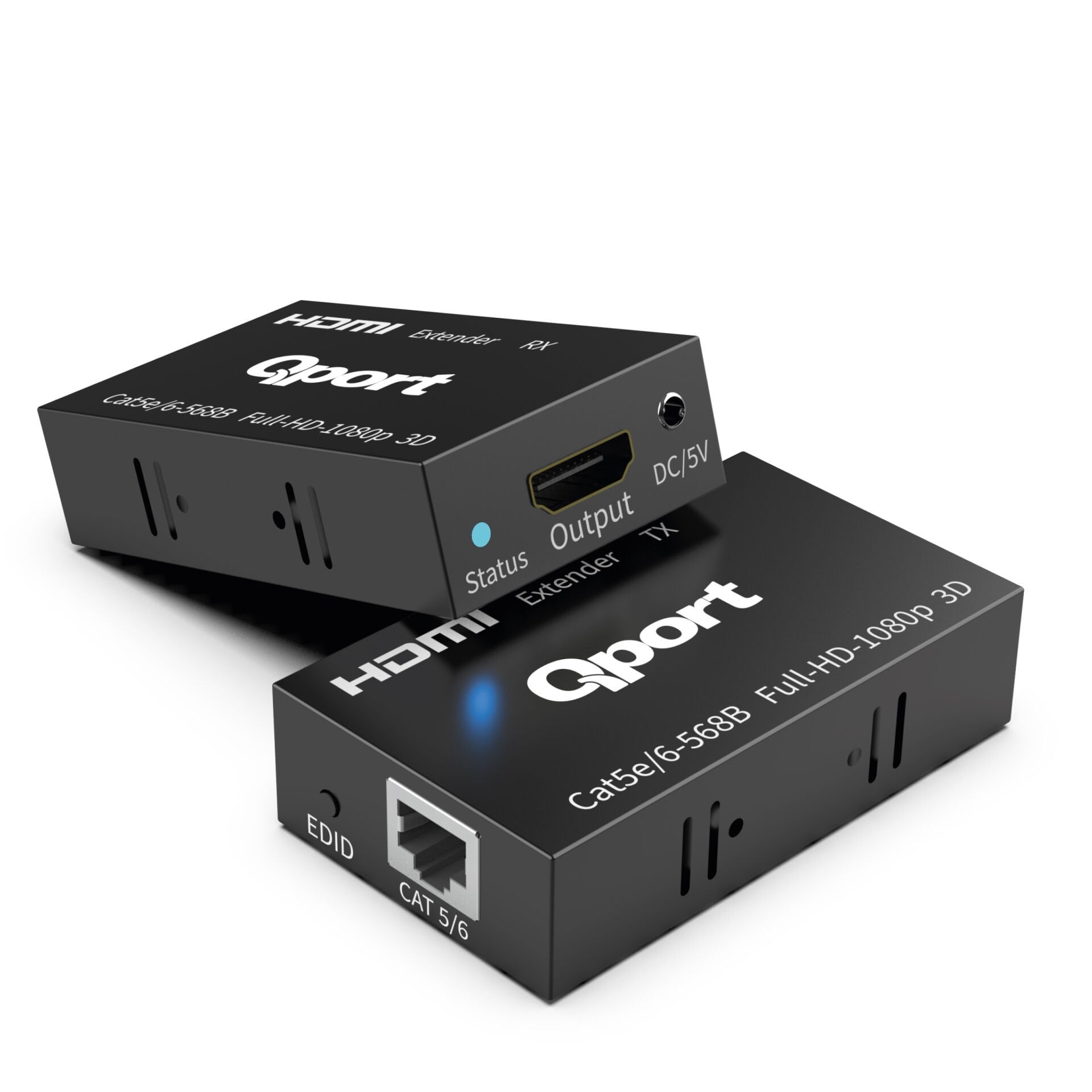 Qport Q-HEX3 60 Mt HDMI to RJ45 CAT6 1080p HDMI Mesafe Uzatıcı Extender